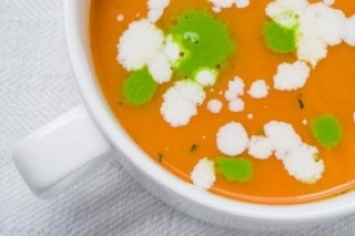 Тыквенный суп с 30% скидкой в ресторане Na nebe