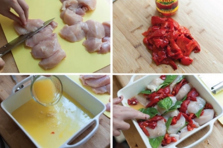 Курица, жареная с базиликом и перцем - рецепт приготовления с фото от paraskevat.ru